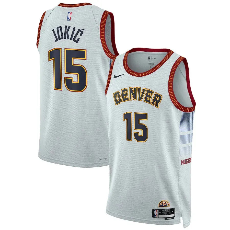 Regata Denver Nuggets Swingman City Edition 22/23 Branca Masculina Nike