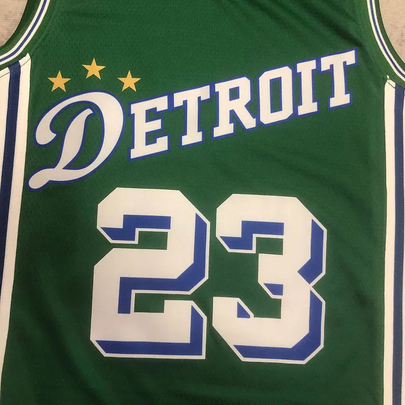 Regata Detroit Pistons Swingman City Edition 22/23 Verde Masculina Nike