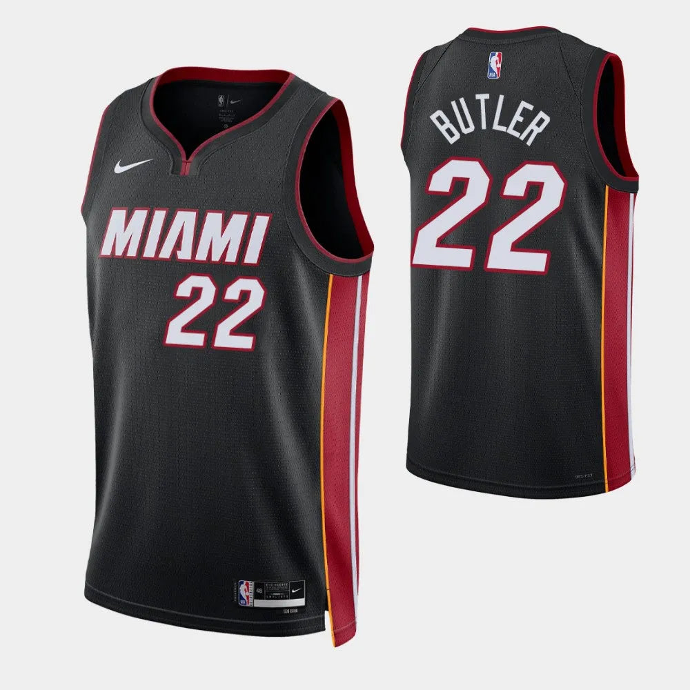 Regata Miami Heat Swingman Icon Edition 22/23 Preta Masculina Nike