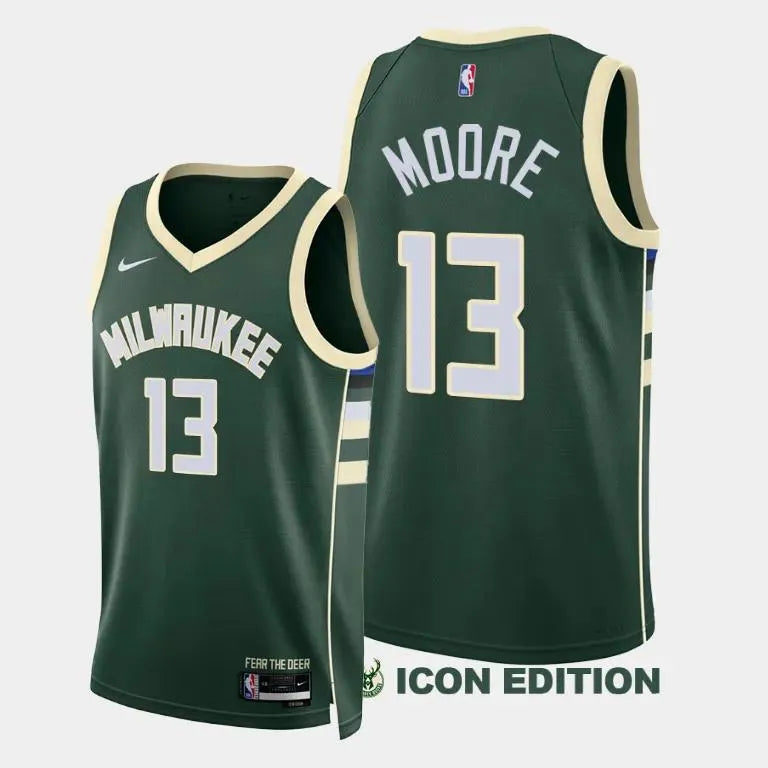 Regata Milwaukee Bucks Swingman Icon Edition 23/24 Verde Masculina Nike