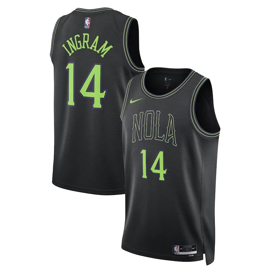 Regata New Orleans Pelicans Swingman City Edition 23/24 Preta Nike