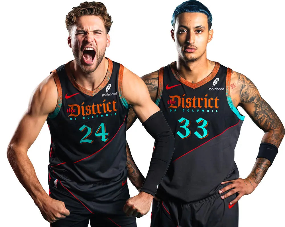 Regata Washington Wizards Swingman City Edition 23/24 Preta Masculina Nike