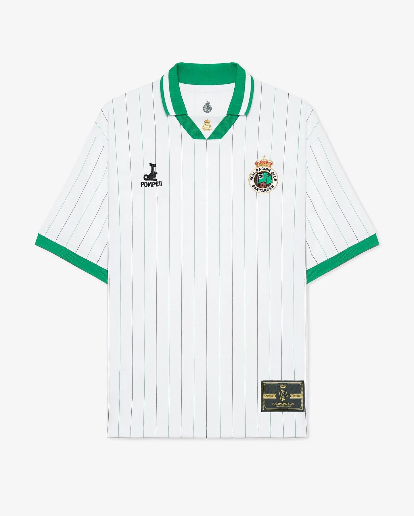 Camisa Real Racing Club de Santander 112 Anos Branca Masculina