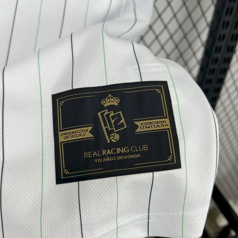Camisa Real Racing Club de Santander 112 Anos Branca Masculina Pompeii