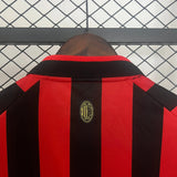 Camisa AC Milan Edição Especial 125 Anos Vermelha e Preta Masculina
