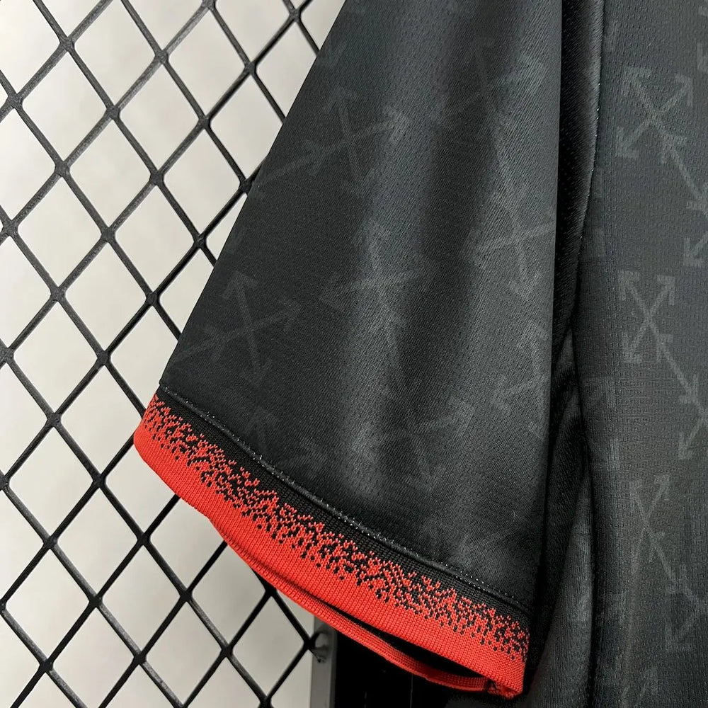 Camisa AC Milan Edição Especial x OffWhite 2025 Preta/Verde Masculina Puma