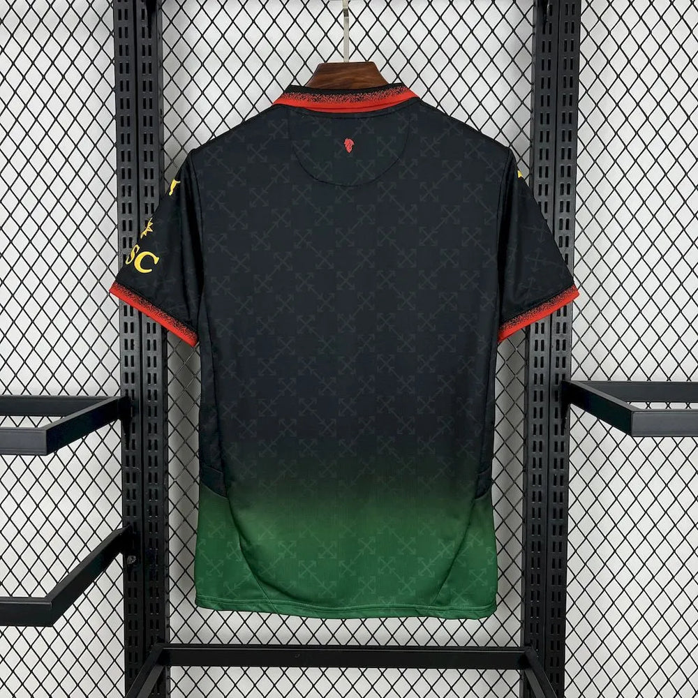 Camisa AC Milan Edição Especial x OffWhite 2025 Preta/Verde Masculina Puma