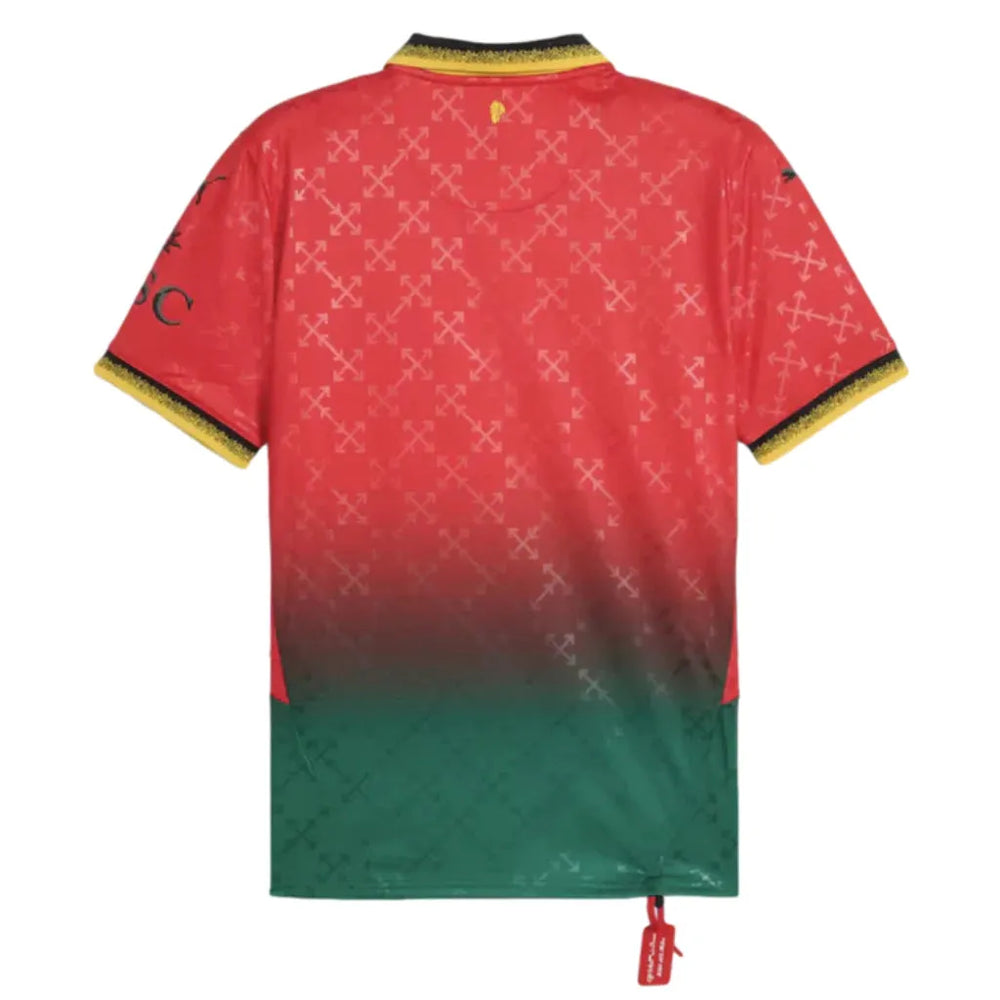 Camisa AC Milan Edição Especial x OffWhite 2025 Vermelha/Verde Masculina Puma