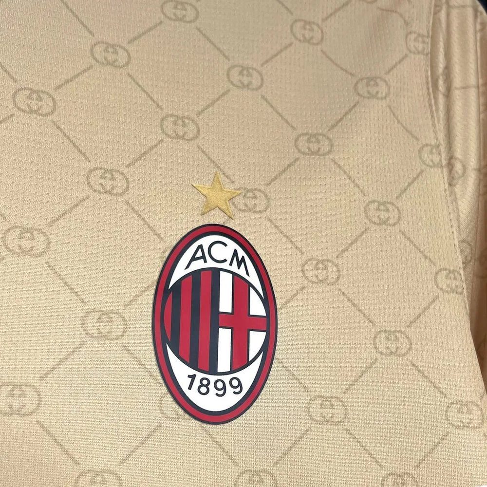 Camisa AC Milan x Gucci Bege Masculina Puma