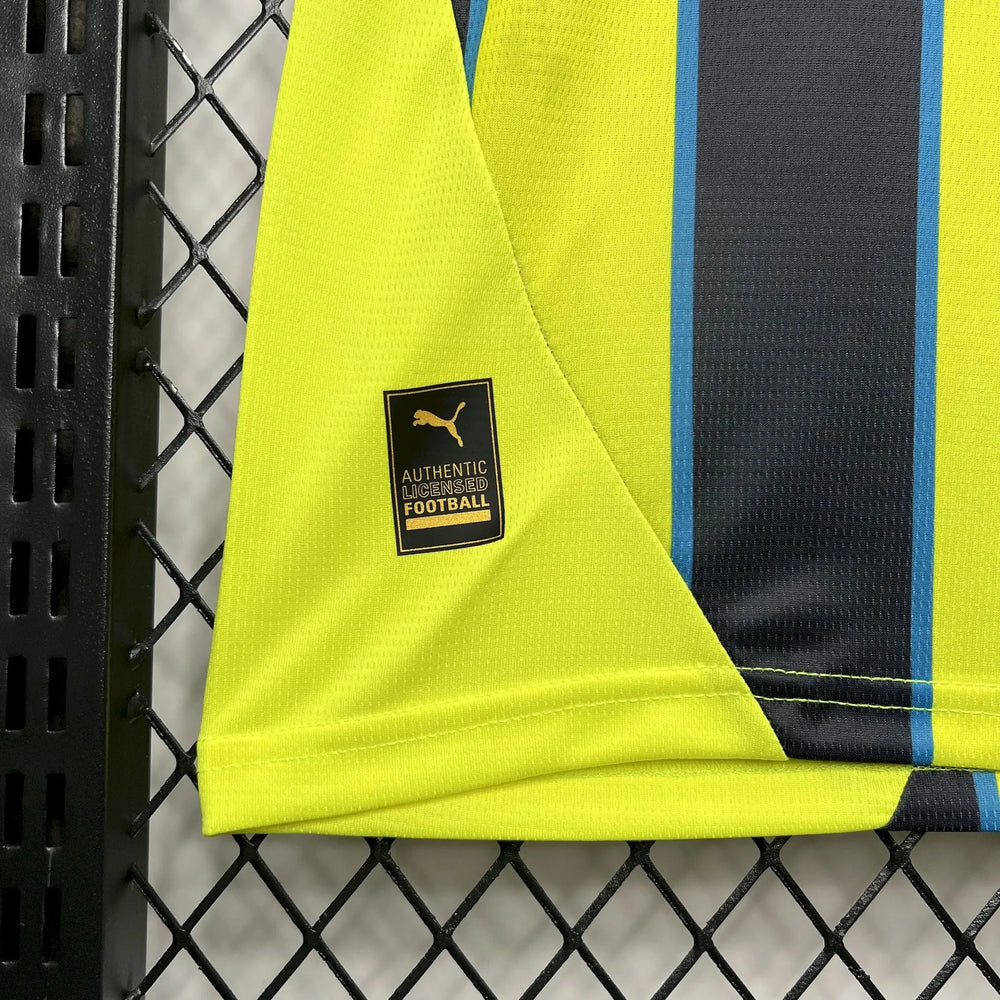 Camisa Manchester City II 24/25 Verde e Preta Masculina Puma