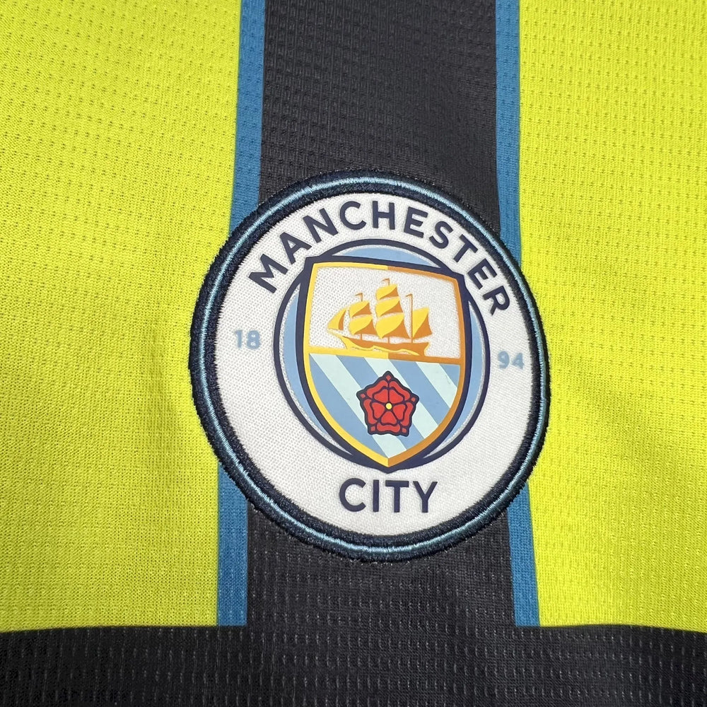 Camisa Manchester City II 24/25 Verde e Preta Masculina Puma