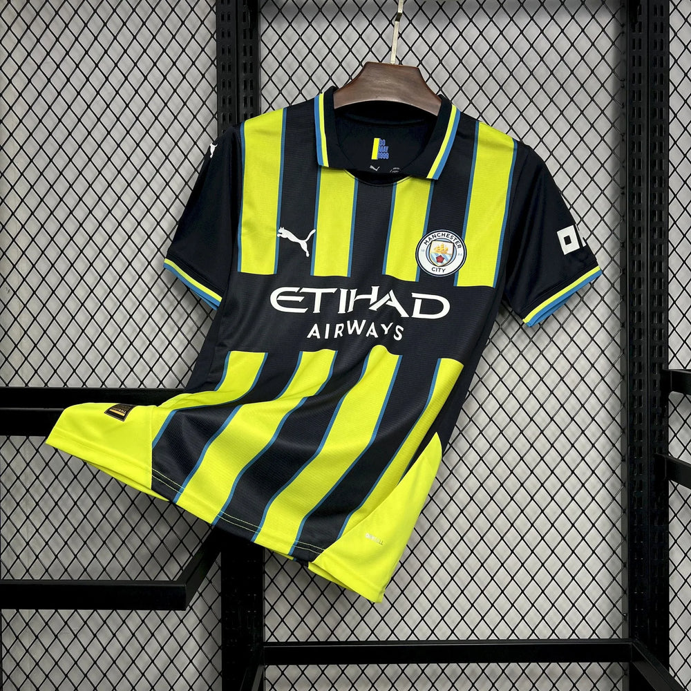 Camisa Manchester City II 24/25 Verde e Preta Masculina Puma