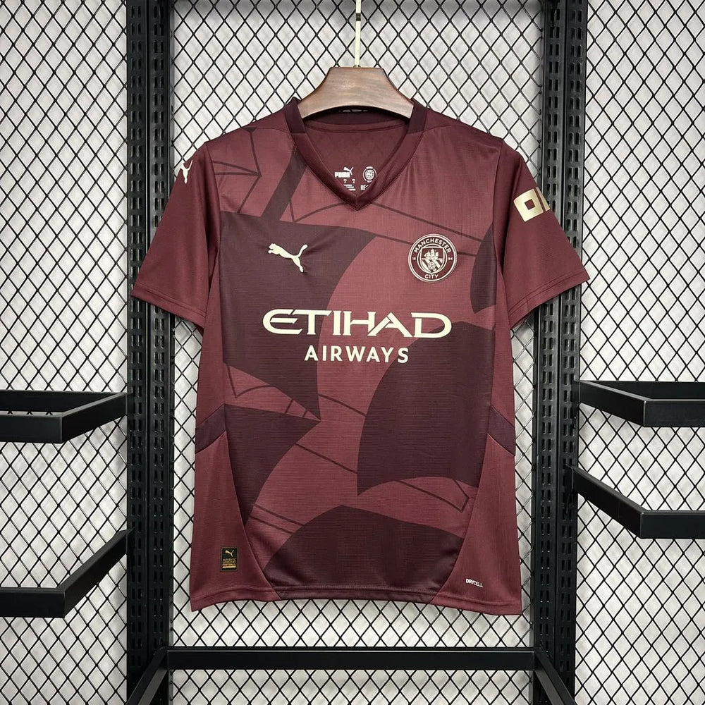 Camisa Manchester City III 24/25 Bordô Masculina Puma