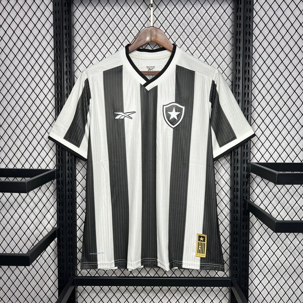 Camisa Botafogo I 24/25 Preta e Branca Masculina Reebok