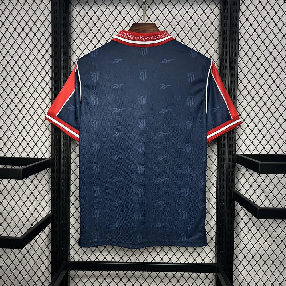 Camisa Atlético de Madrid II 1998/1999 Retrô Azul Masculina Reebok