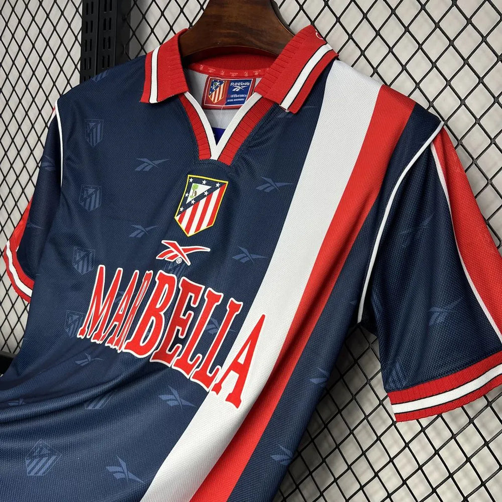 Camisa Atlético de Madrid II 1998/1999 Retrô Azul Masculina Reebok