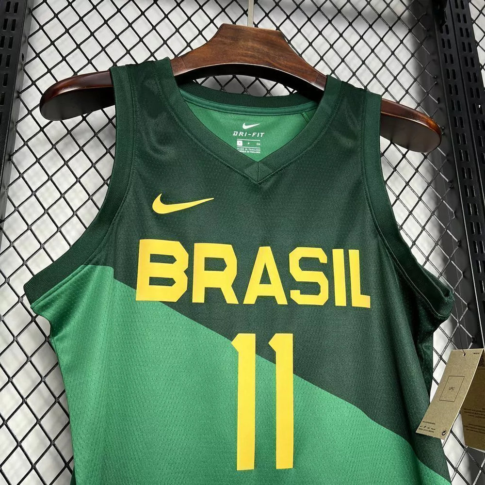 Regata Seleção Brasileira de Basquete 23/24 Verde Masculina Nike