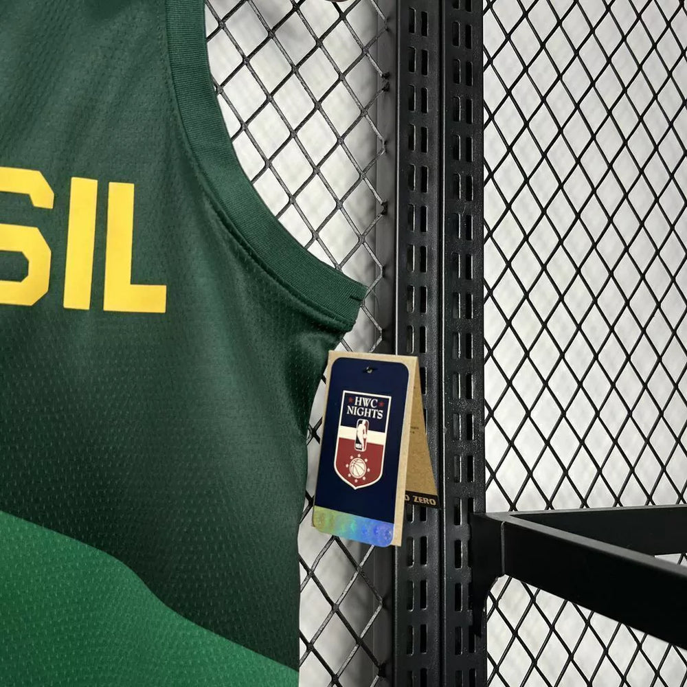 Regata Seleção Brasileira de Basquete 23/24 Verde Masculina Nike
