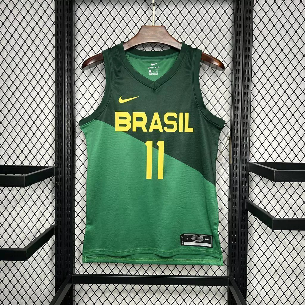 Regata Seleção Brasileira de Basquete 23/24 Verde Masculina