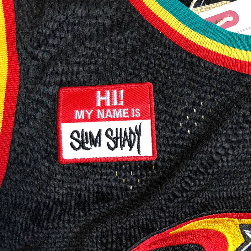 Regata Eminem X Detroit Pistons Mitchell & Ness Preta Mitchell & Ness