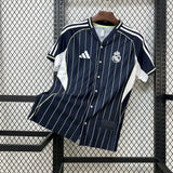 Camisa Real Madrid 2025/26 US Pack Baseball Azul
