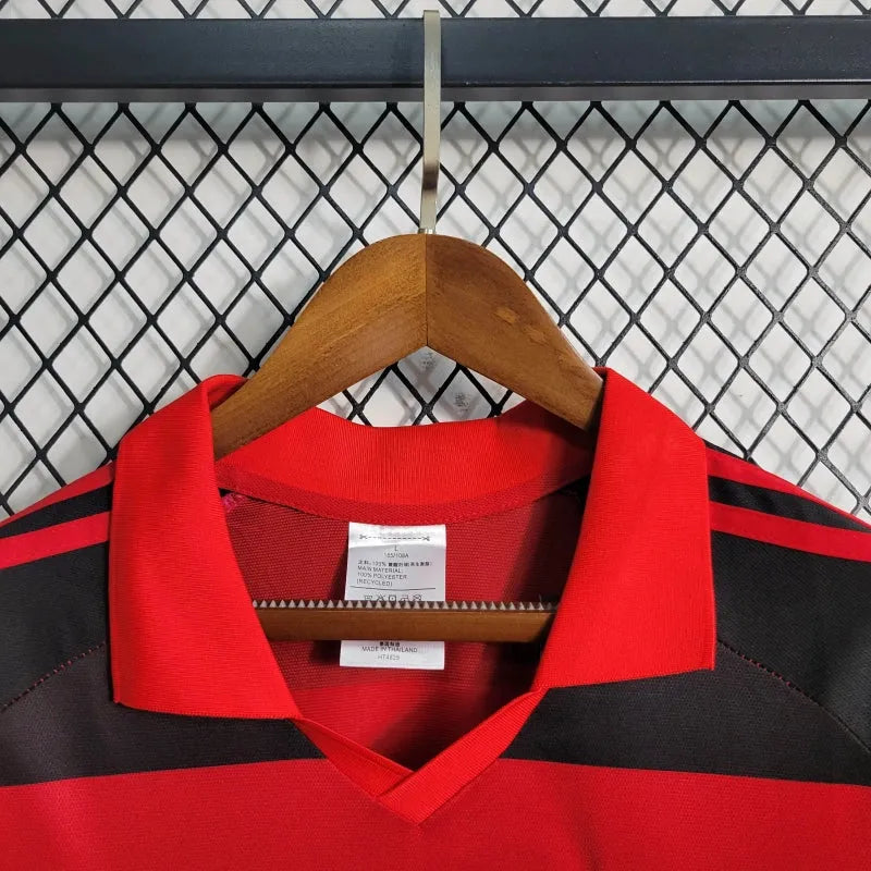 Camisa Flamengo I 1987 Retrô Vermelha e Preta Masculina Umbro