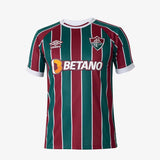 Camisa Fluminense I 23/24 Vermelha e Verde Masculina