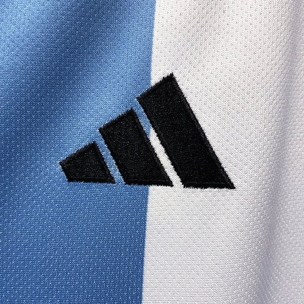 Camisa Seleção Argentina I Copa do Mundo 2022 Branca e Azul Adidas
