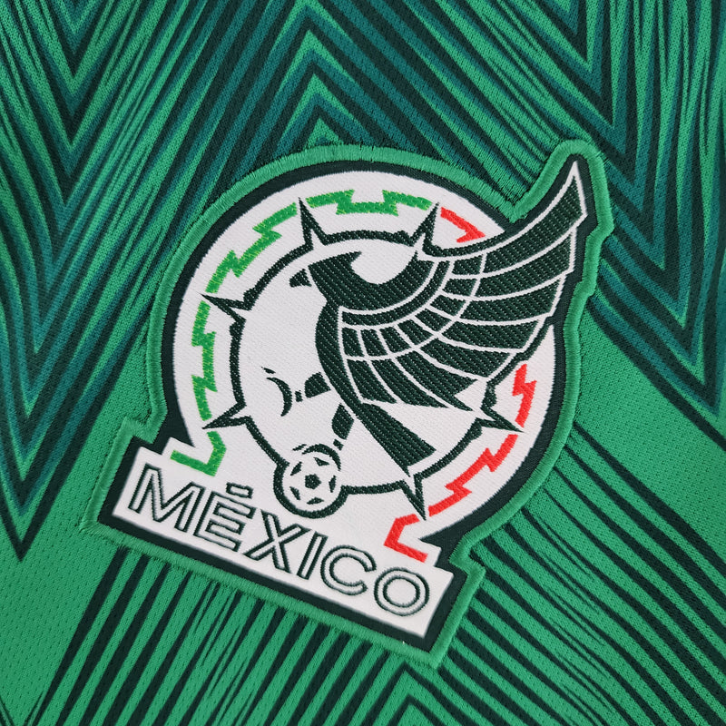 Camisa Seleção México I Copa do Mundo 2022 Verde Masculina