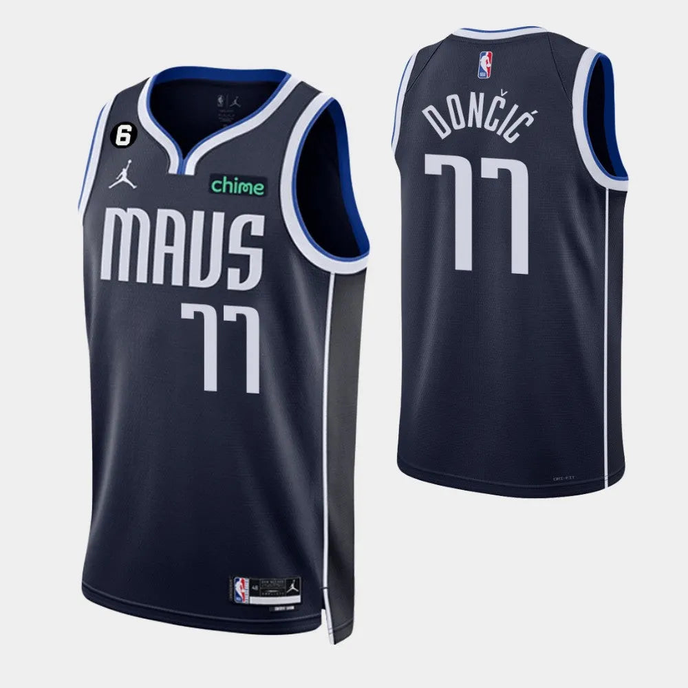 Regata Dallas Mavericks Swingman Statement Edition 22/23 Azul Marinho Masculina Jordan
