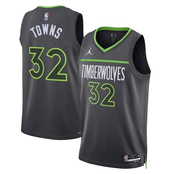 Regata Minnesota Timberwolves Swingman Statement Edition 22/23 Preta Masculina Jordan