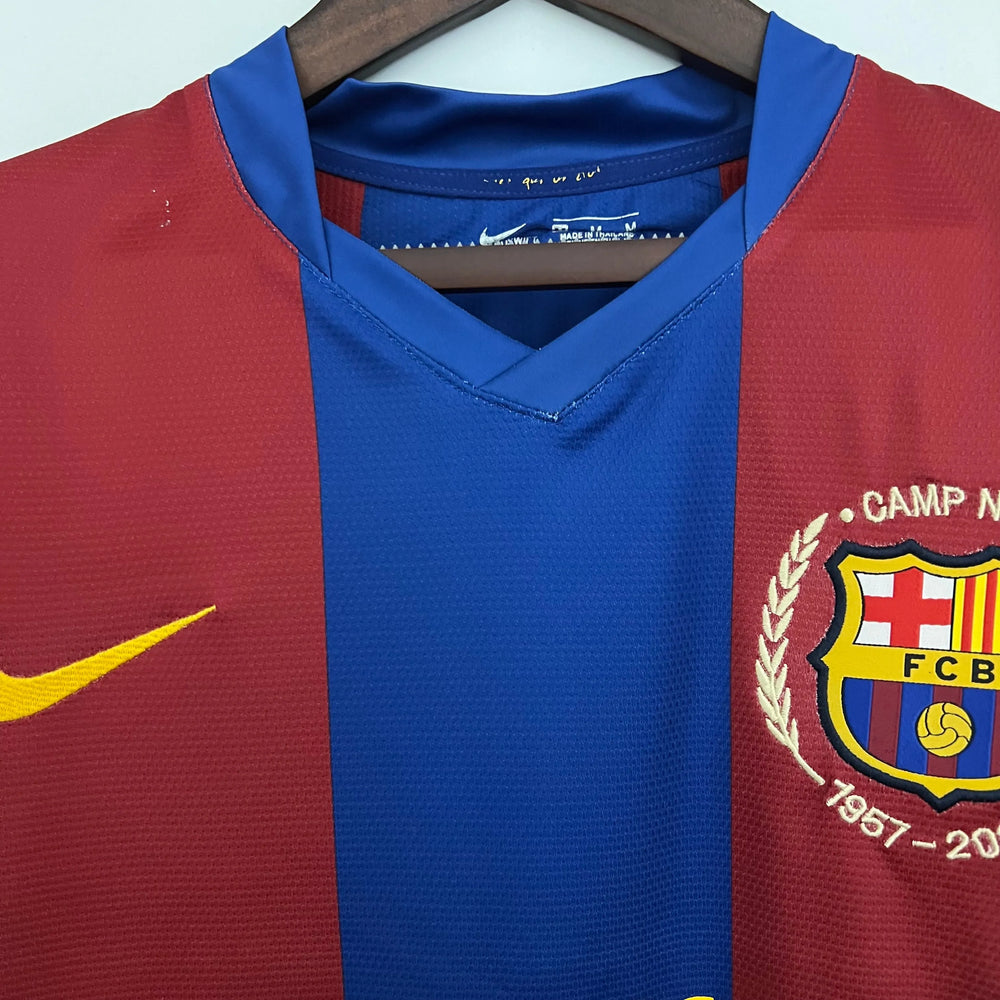 Camisa Barcelona I 2007/2008 Retrô Vermelha/Azul Masculina Nike