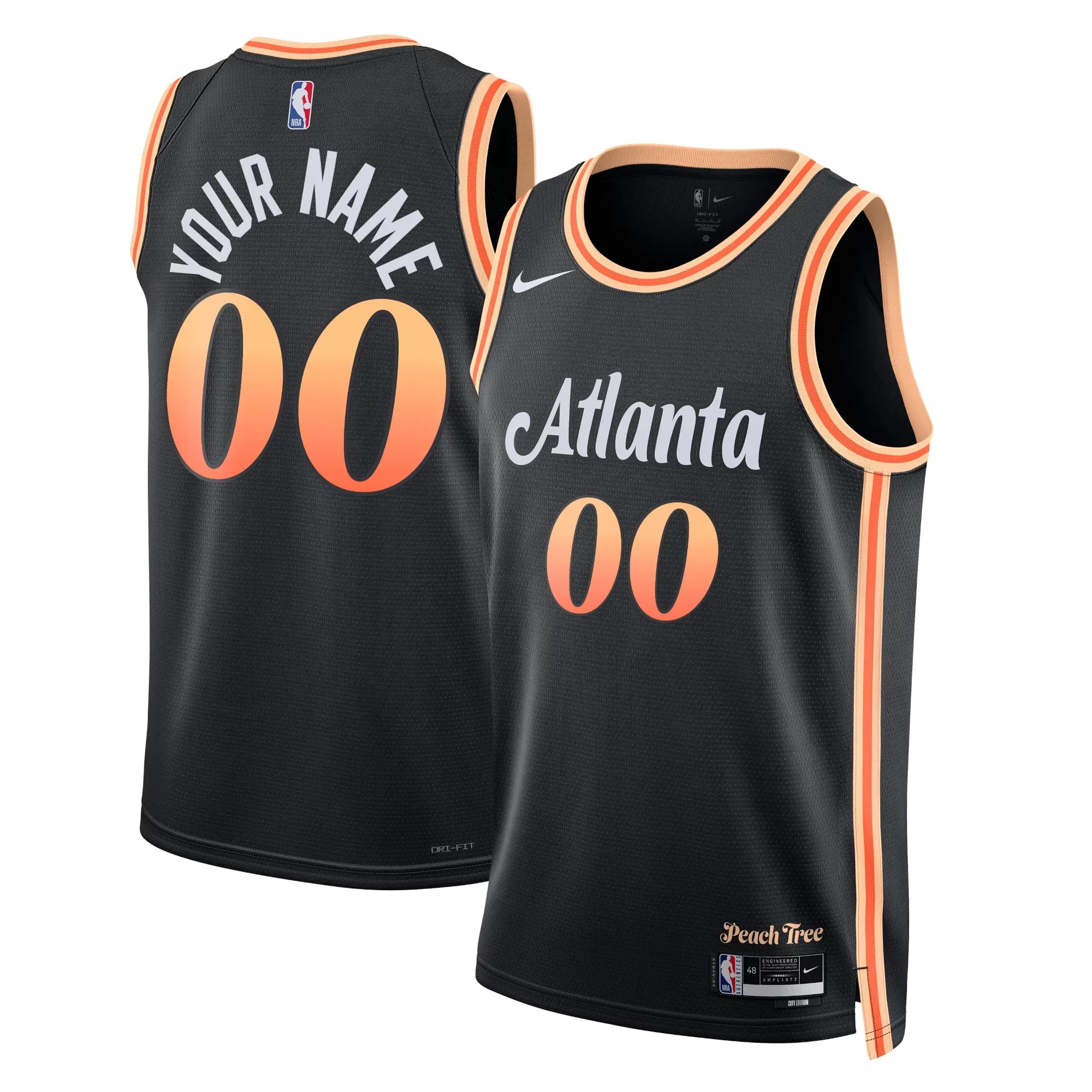 Regata Atlanta Hawks Swingman City Edition 22/23 Preta Masculina