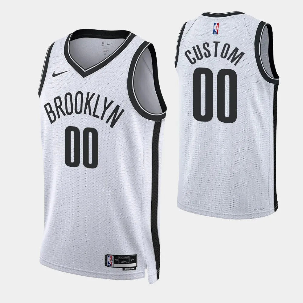 Regata Brooklyn Nets Swingman Association Edition 22/23 Branca Masculina