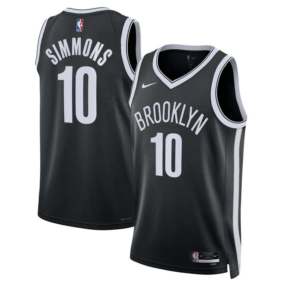 Regata Brooklyn Nets Swingman Icon Edition 22/23 Preta Masculina Nike