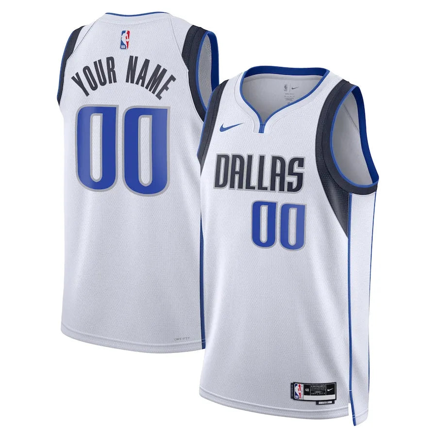 Regata Dallas Mavericks Swingman Association Edition 22/23 Branca Masculina