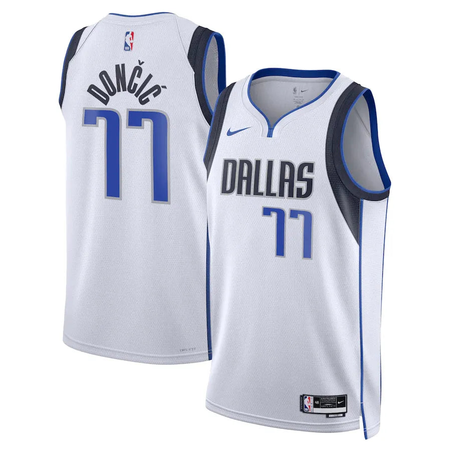 Regata Dallas Mavericks Swingman Association Edition 22/23 Branca Masculina Nike