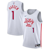 Regata Philadelphia 76ers Swingman City Edition 22/23 Branca Masculina