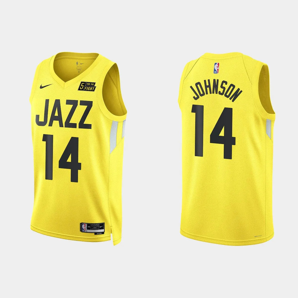 Regata Utah Jazz Swingman Icon Edition 22/23 Amarela Masculina Nike