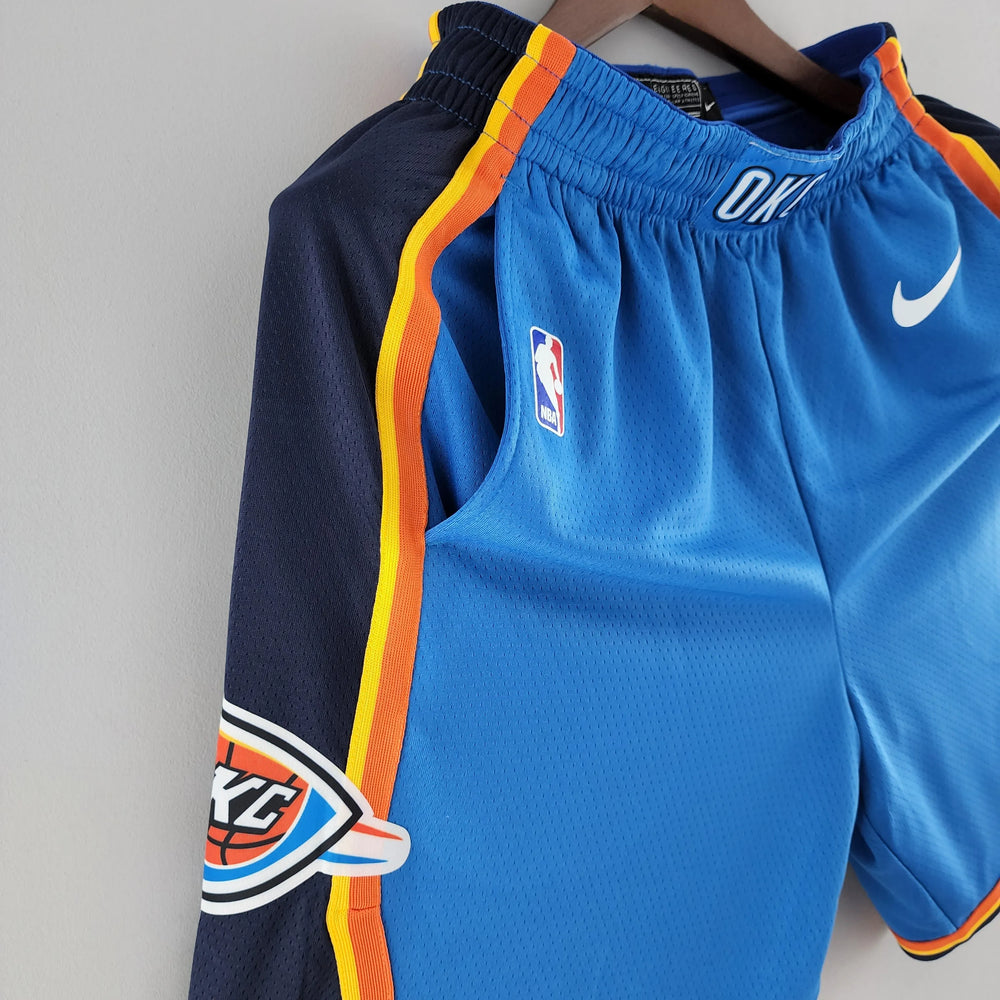 Short NBA Oklahoma City Thunder 22/23 Azul Masculino Nike