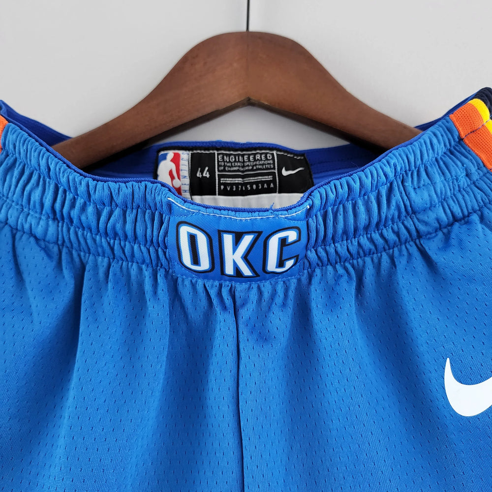 Short NBA Oklahoma City Thunder 22/23 Azul Masculino Nike
