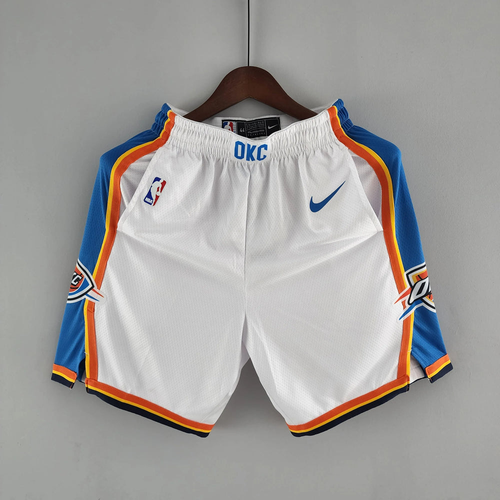 Short NBA Oklahoma City Thunder 22/23 Branco Masculino Nike