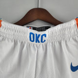 Short NBA Oklahoma City Thunder 22/23 Branco Masculino