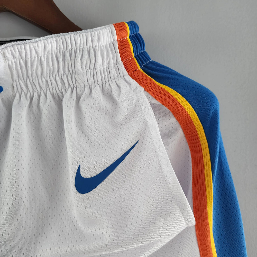 Short NBA Oklahoma City Thunder 22/23 Branco Masculino Nike